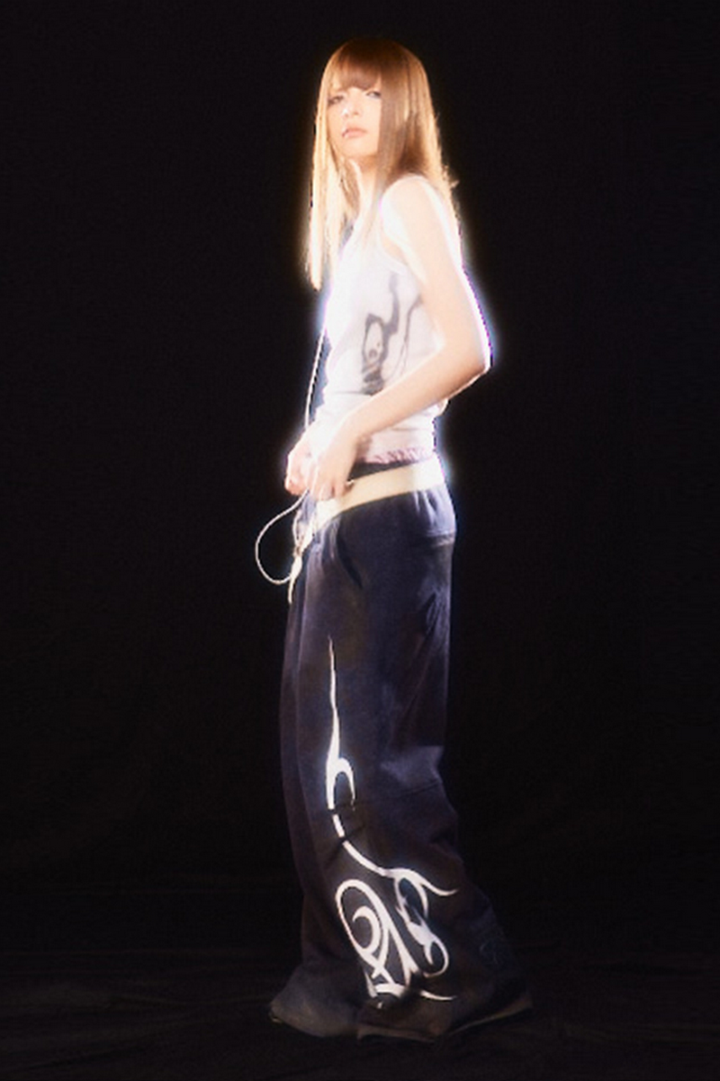 Washed Patch Jogger Pants