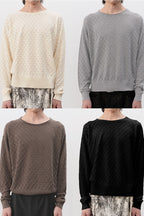 Diamond Cutout Knit Long Sleeve