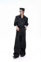 Satin Glitter Boxy Shirt