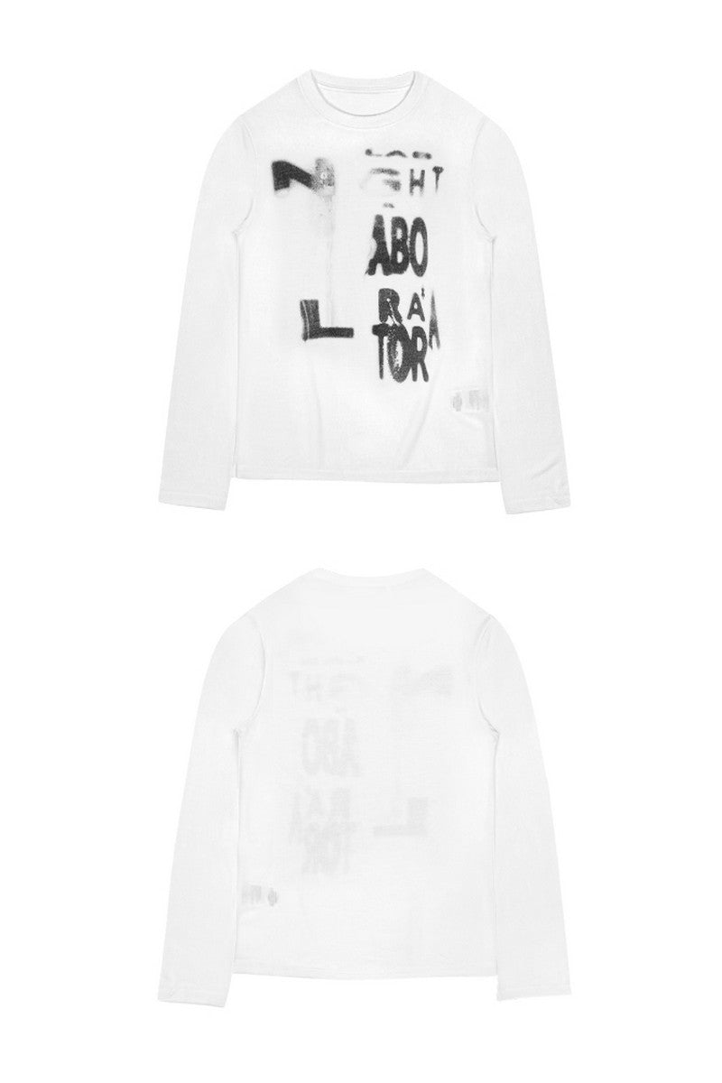 Silver Mist Print Long Sleeve