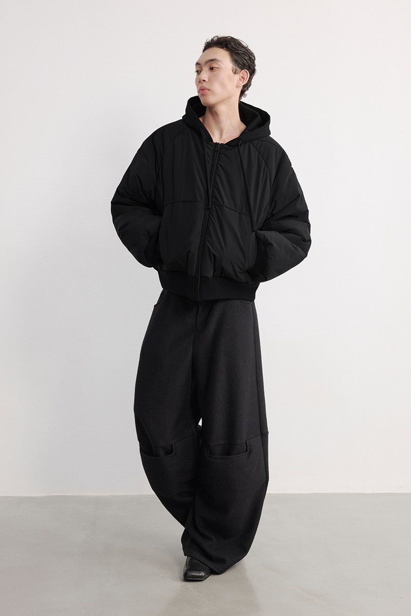 Oversized Reversible Nylon Bomber