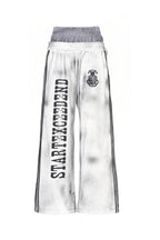 Distressed Striped Double Waist Trackpants