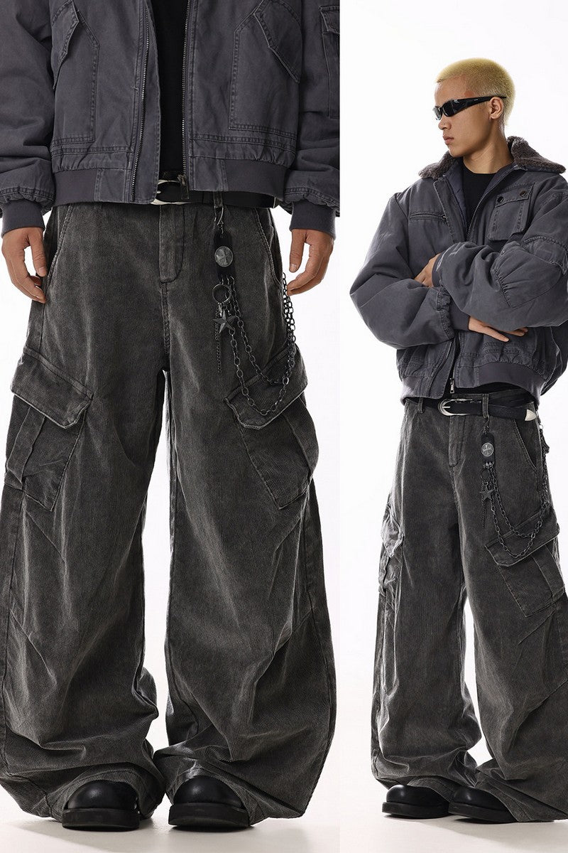 Vintage Curved Cargo Pants