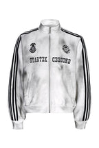 Distressed Striped Track Jacket