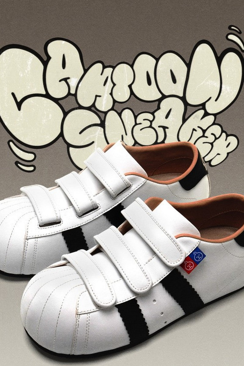 White Cartoon Sneakers