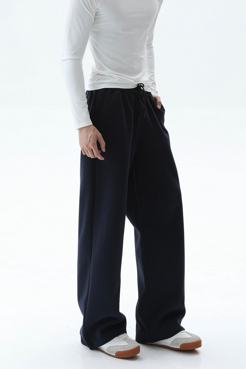 Drawstring Straight Leg Sweatpants