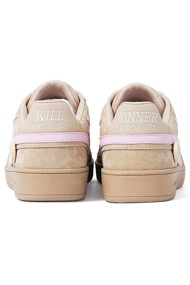 Almond Retro Trainer Sneakers