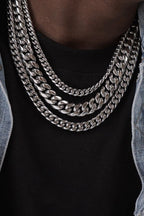 Titanium Cuban Chain Necklace