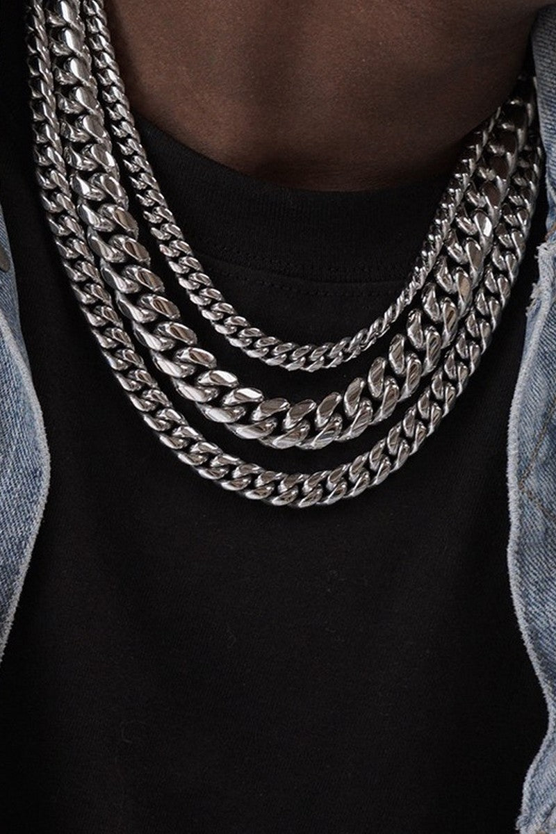 Titanium Cuban Chain Necklace