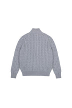 Cable Knit Zip Cardigan