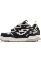 Grey Flame Chunky Sneakers
