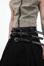 Pleated High-Waist Trousers
