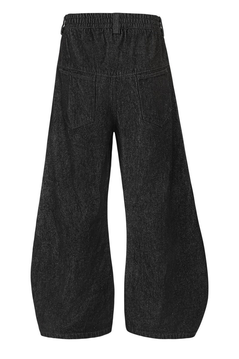 Distressed Blade Baggy Jeans