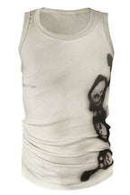Skull Spray Graphic Fitted Tencel Tank