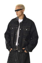 Raw Denim Utility Jacket
