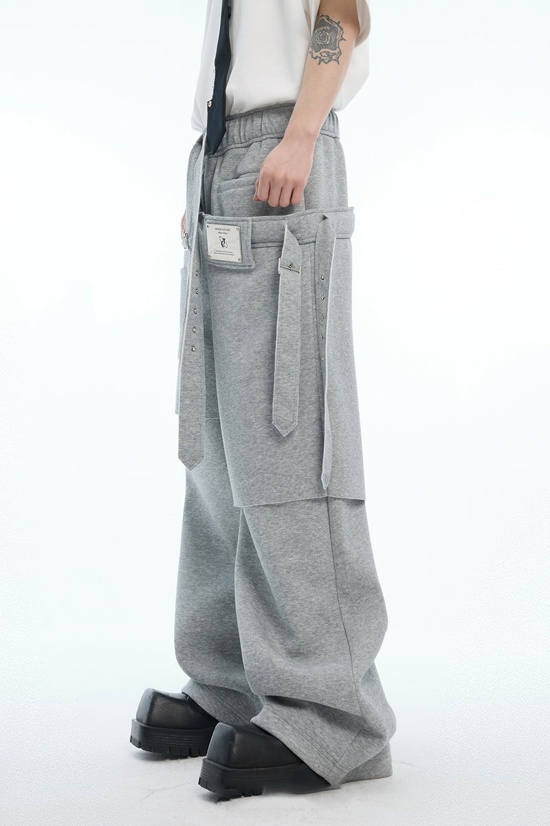 Layered Ribbon Sweatpants