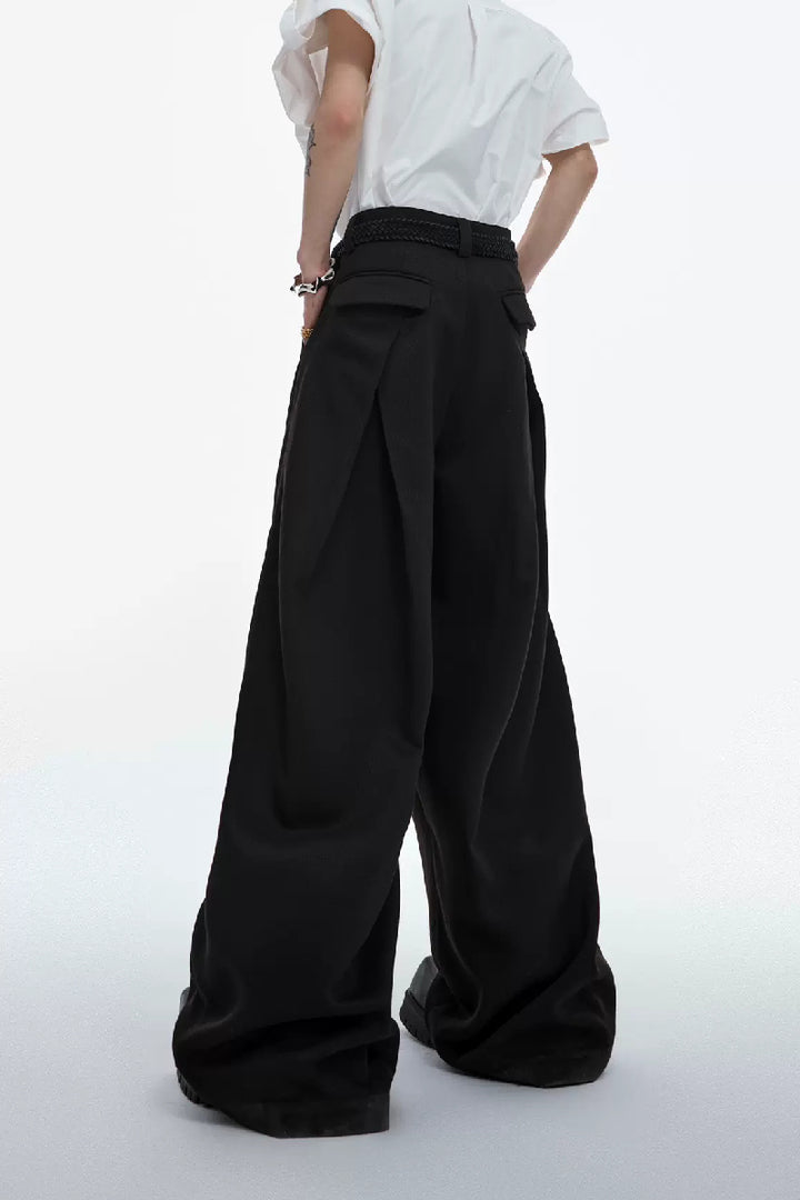 Heavyweight Tie-Waist Trousers