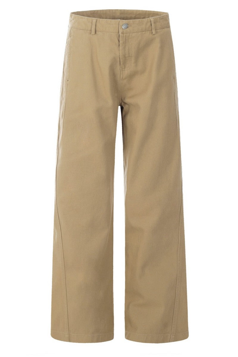 Minimalist Workwear Straight Pants