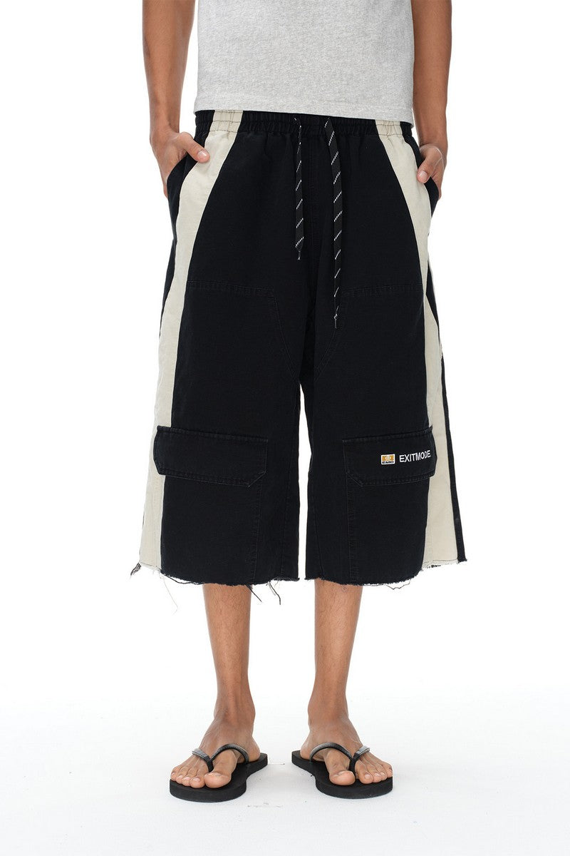 Distressed Workwear Cargo Shorts