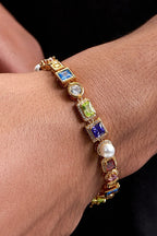 Zircon Pearl Bead Bracelet