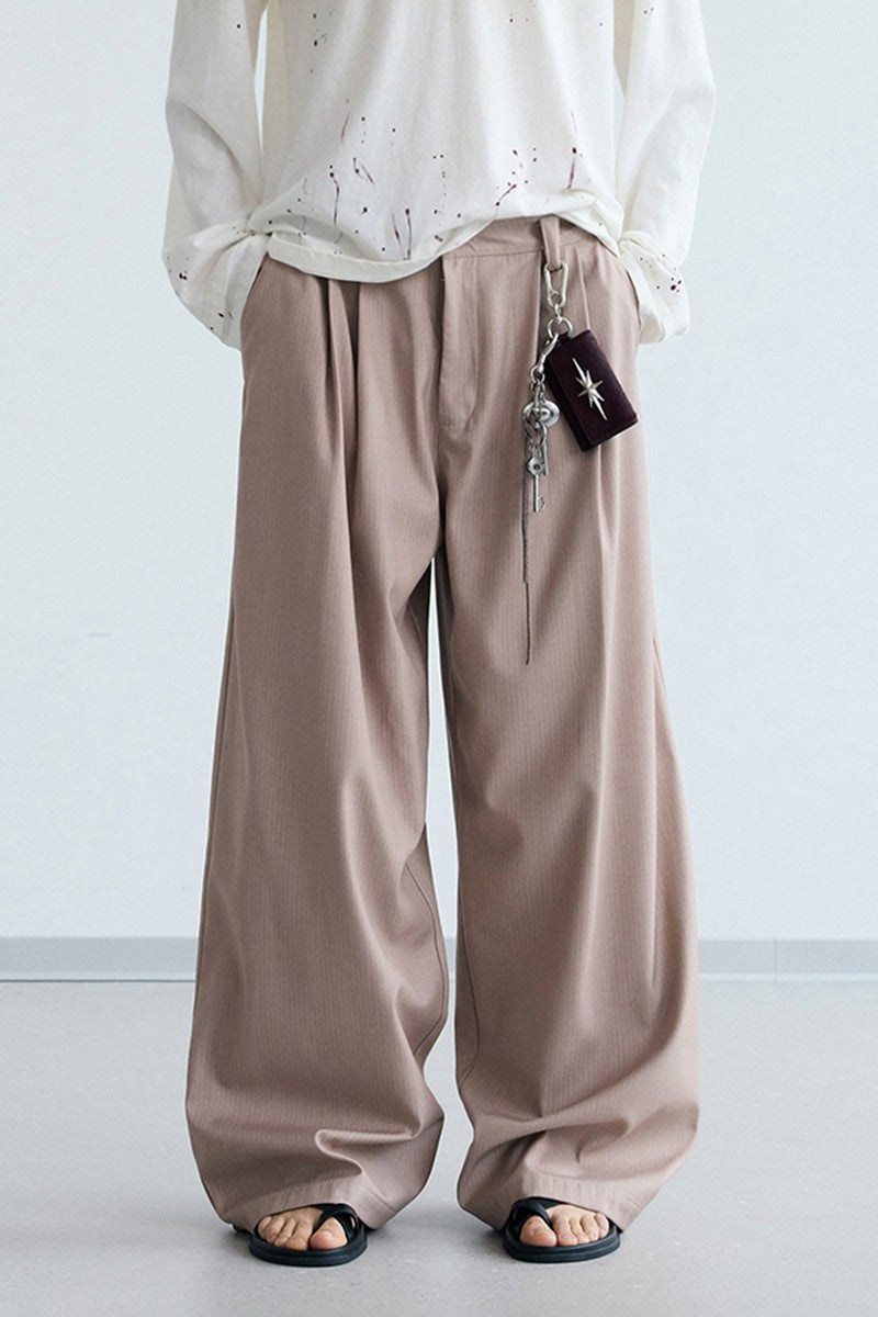 Striped Crease Trousers