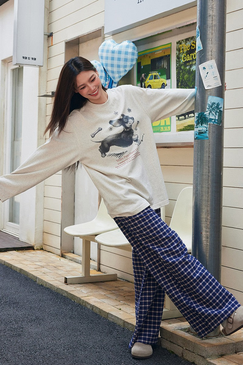 Dachshund Sketch Long Sleeve Tee
