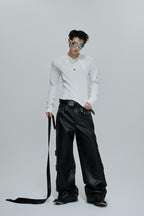 Deconstructed Fitted Long Sleeve Tee