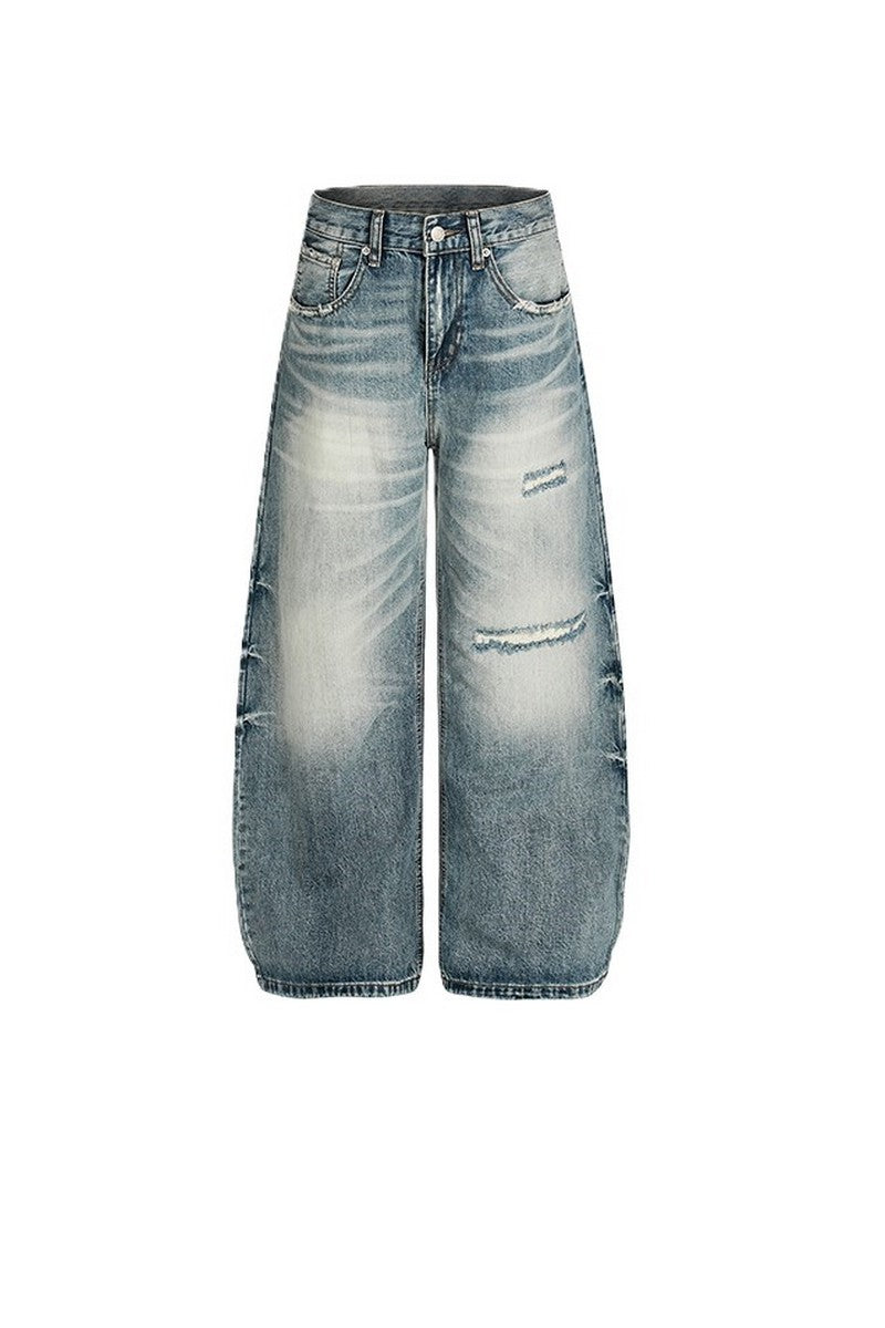 Distressed Scythe Baggy Jeans