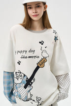 Guitar Dog Layered Longsleeve