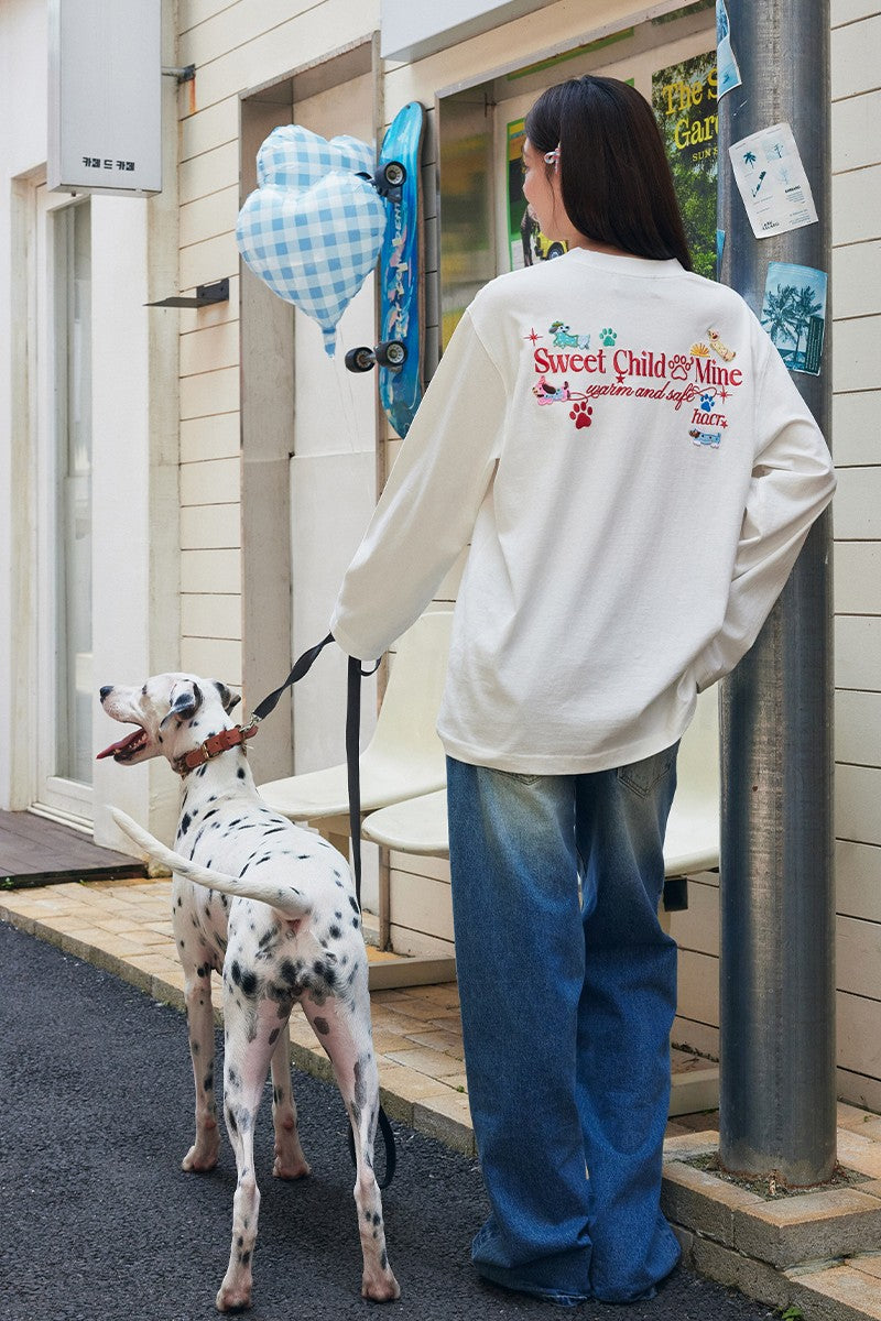 Plush Dog Embroidery Tee
