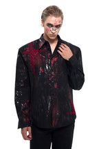 Gothic Blood Stain Silver Shirt