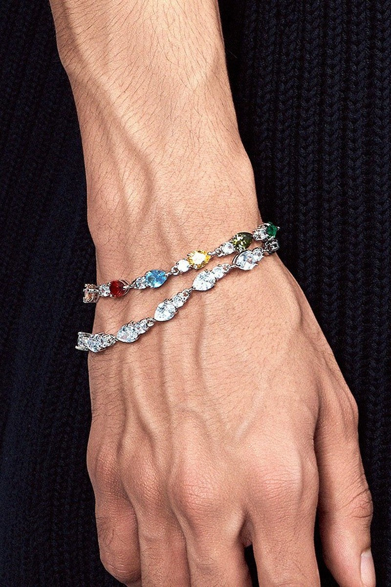 Iridescent Gem Tennis Bracelet