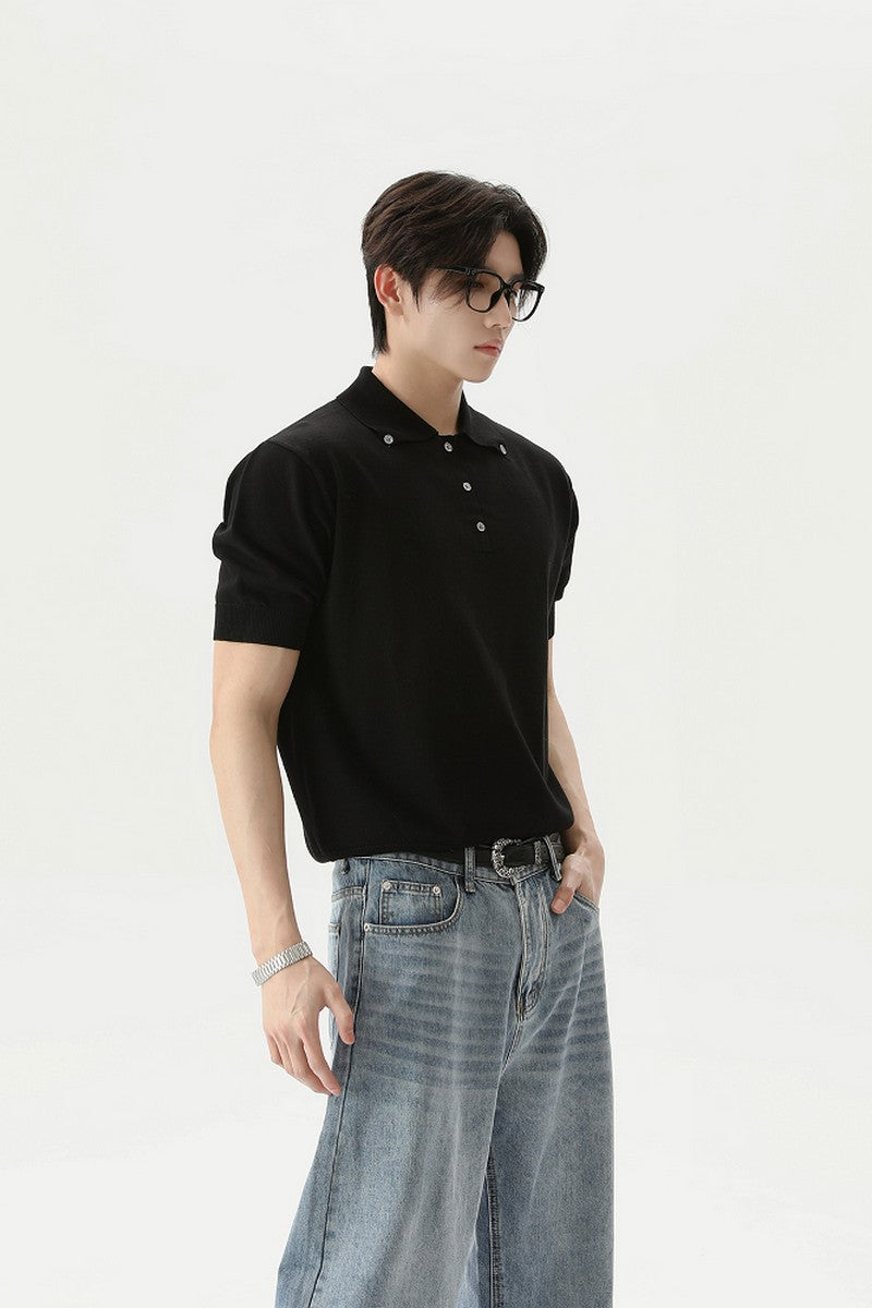 Vintage Polo Button Up Tee