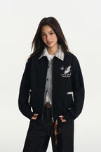 Butterfly Patchwork Collar Jacket