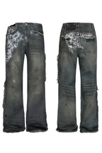 Leopard Stud Slim Jeans