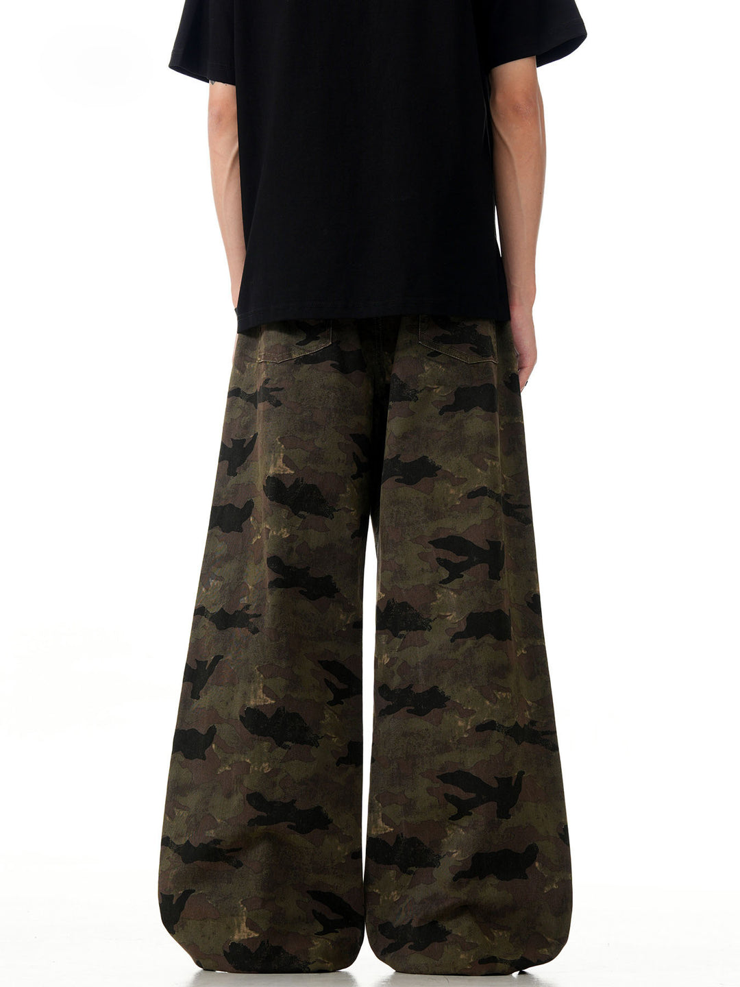 Camo Washed Cargo Jeans