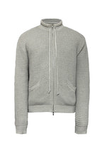 Waffle Knit Drawstring Cardigan