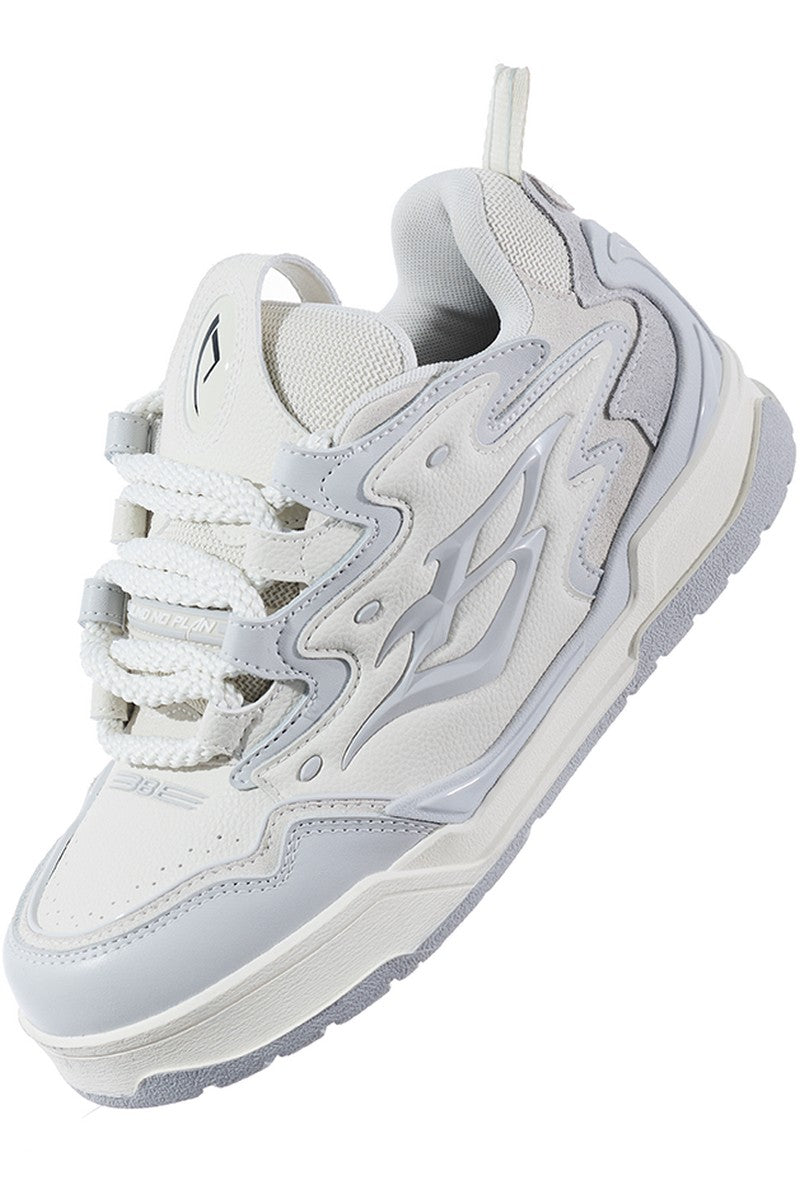Grey Flame Chunky Sneakers