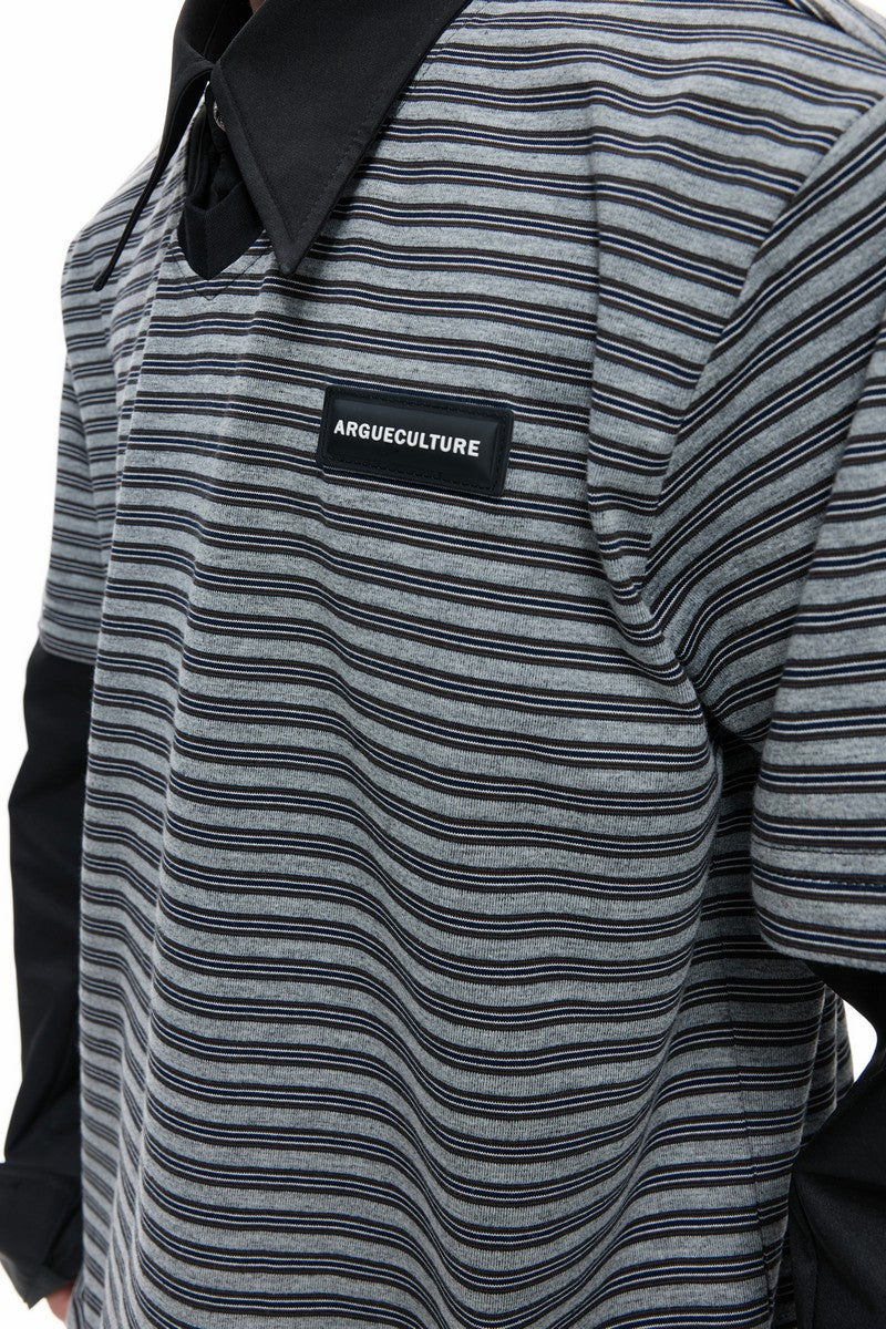 Colorblock Layered Polo Shirt