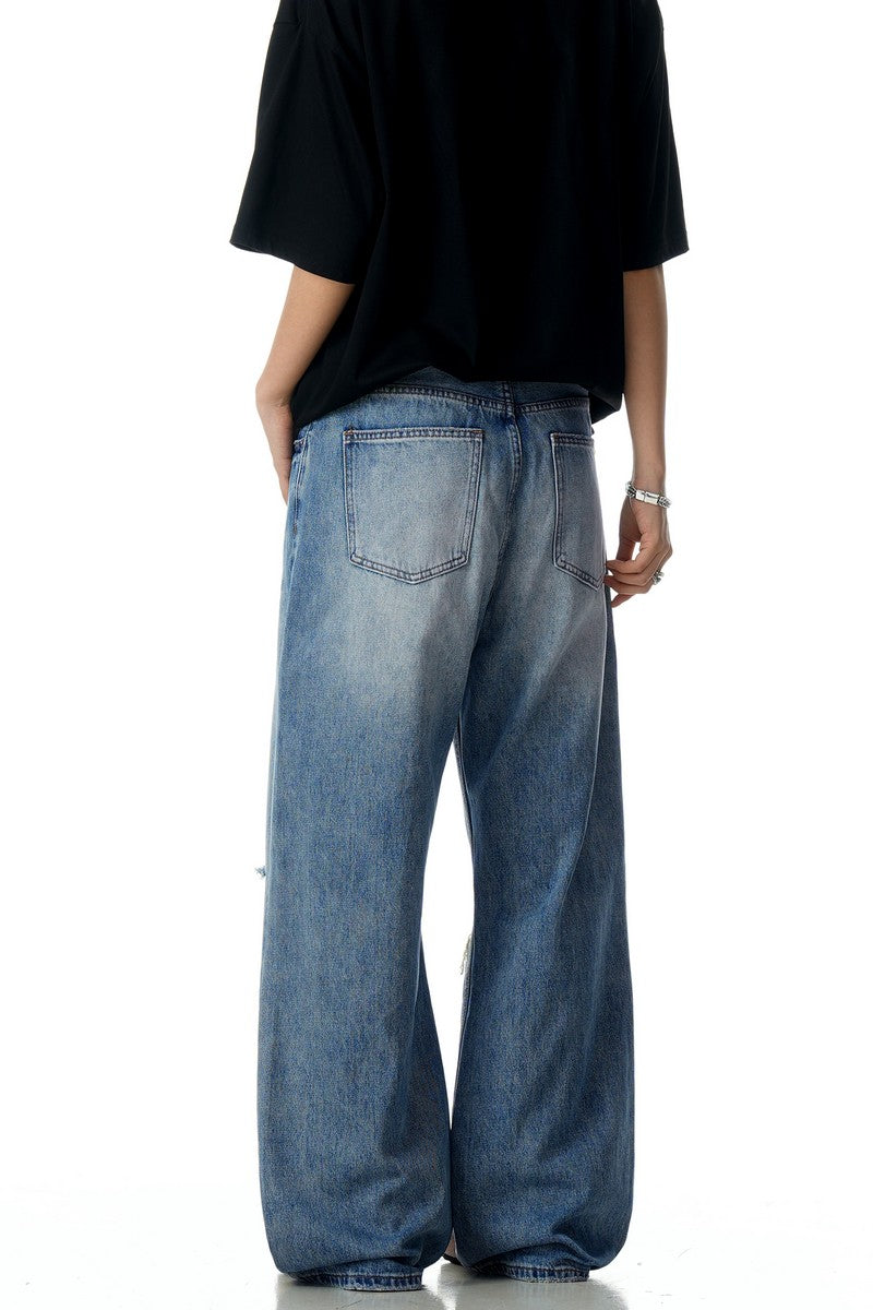 Washed Blue Vintage Jeans