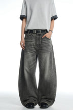 Whiskered Black Gold Jeans