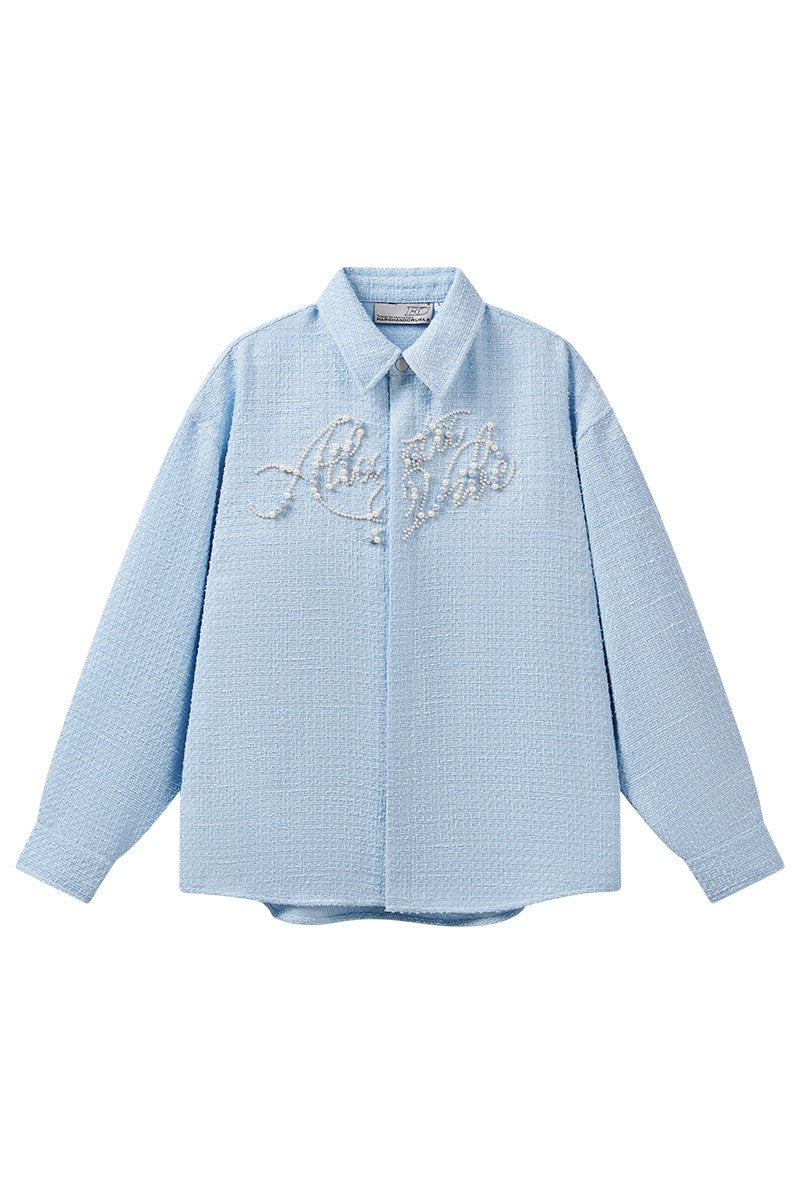 Beaded Embroidered Shirt Jacket