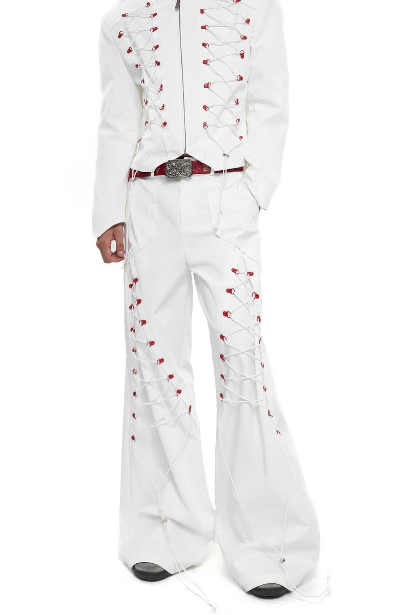 Drawstring Wide Leg Pants