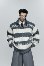 Colorblock Chunky Knit Cardigan