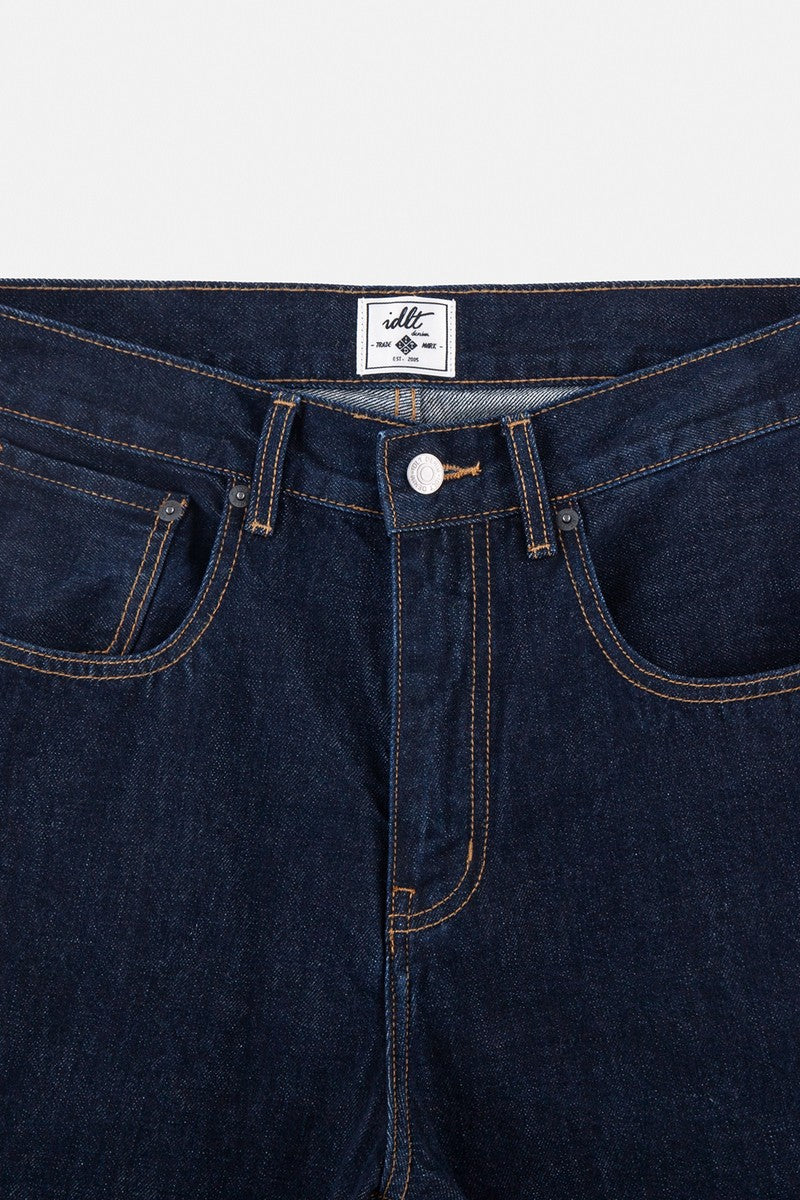 Raw Washed Flared Jeans