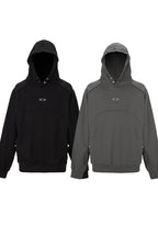 Metal Logo Snap Button Hoodie