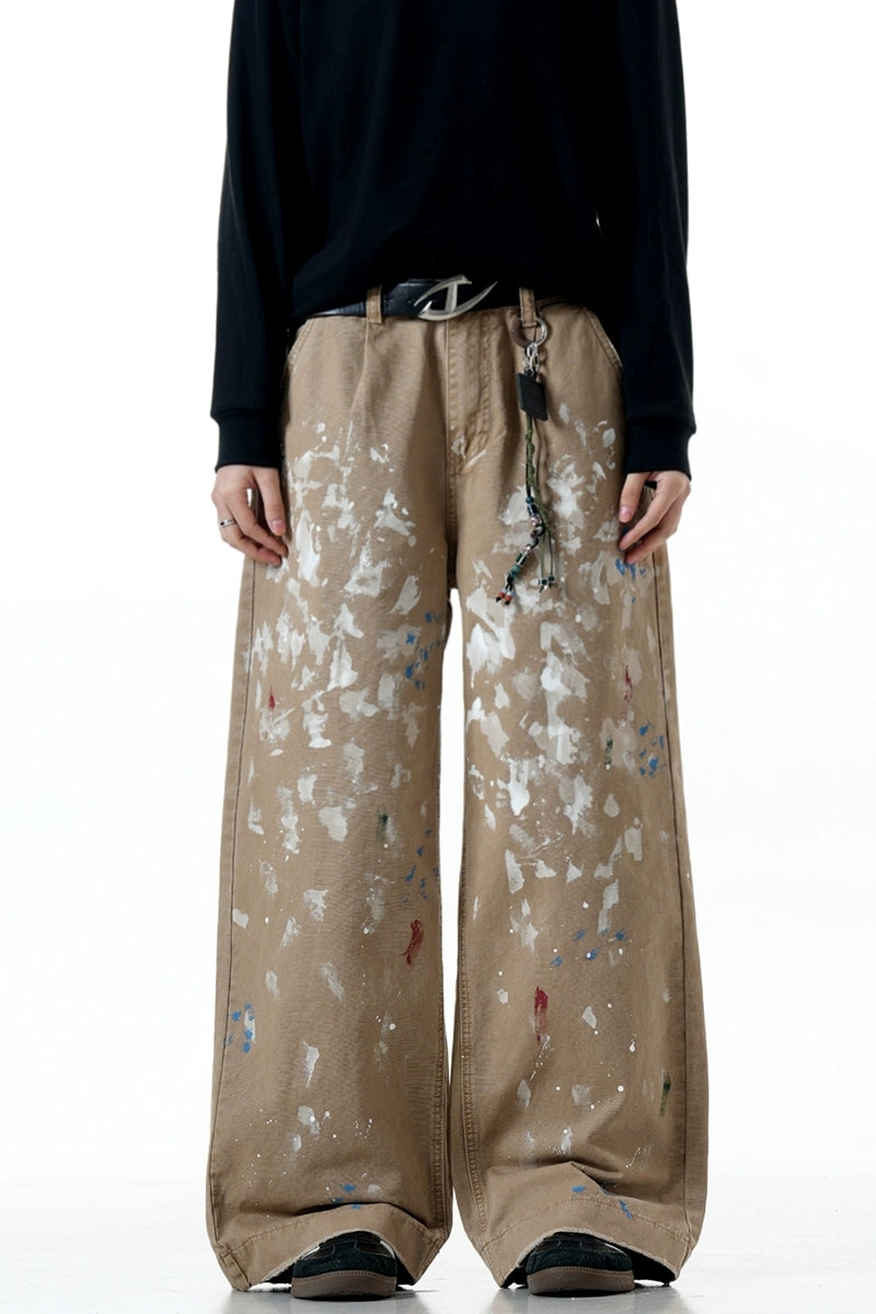 Paint Splatter Graffiti Cargo Pants