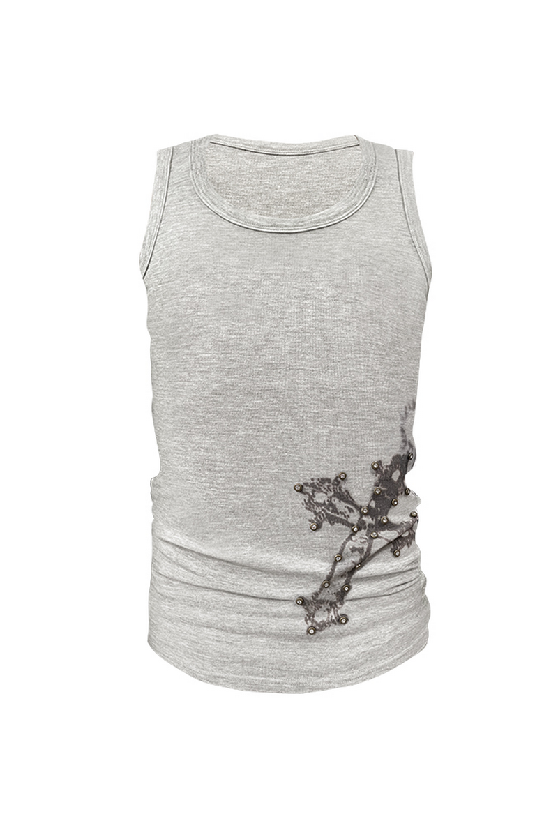 Baroque Skull Stretch Tank