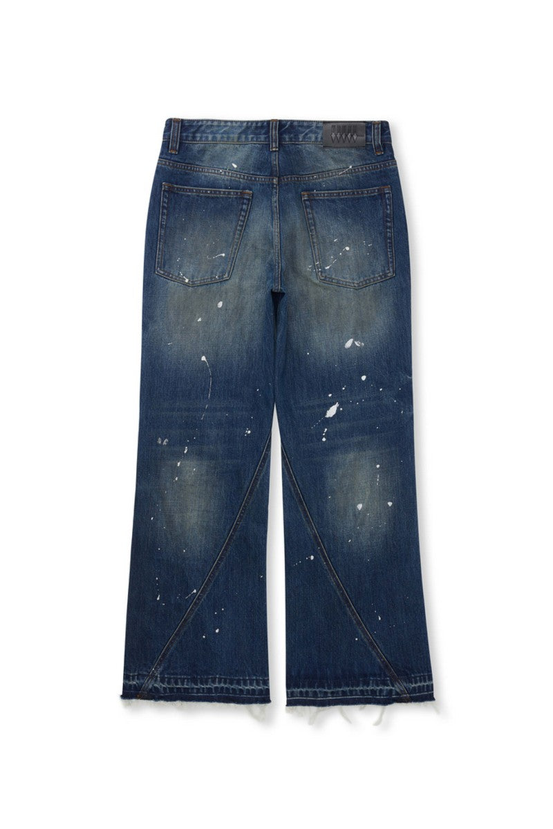 Paint Splatter Flare Jeans
