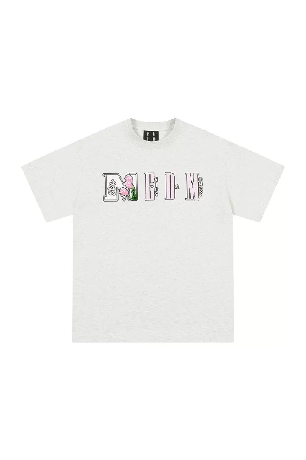 『Copping Zone』Floral Patchwork Embroidered Loose Tee Patchwork Floral Embroidery T-Shirt – Copping Zone